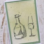 Vin flaske og glas