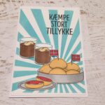 Boller og kakao fødselsdagskort
